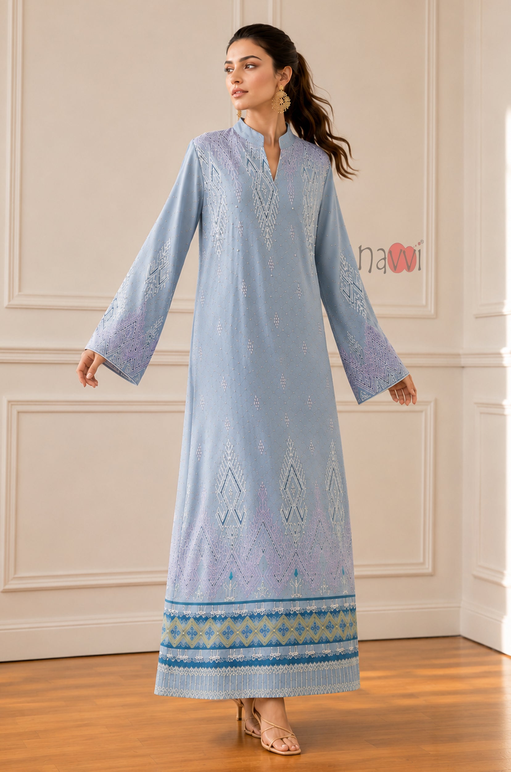 Celestial Elegance Kaftan Dress