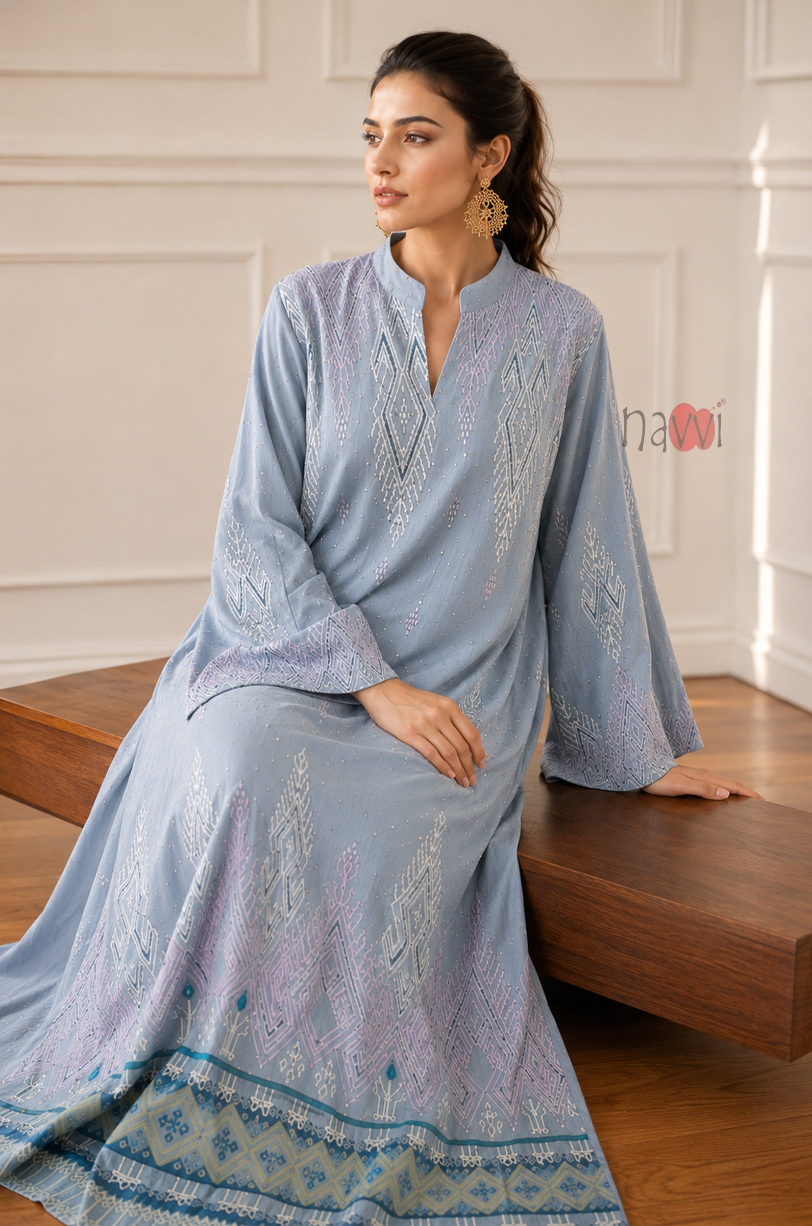 Celestial Elegance Kaftan Dress