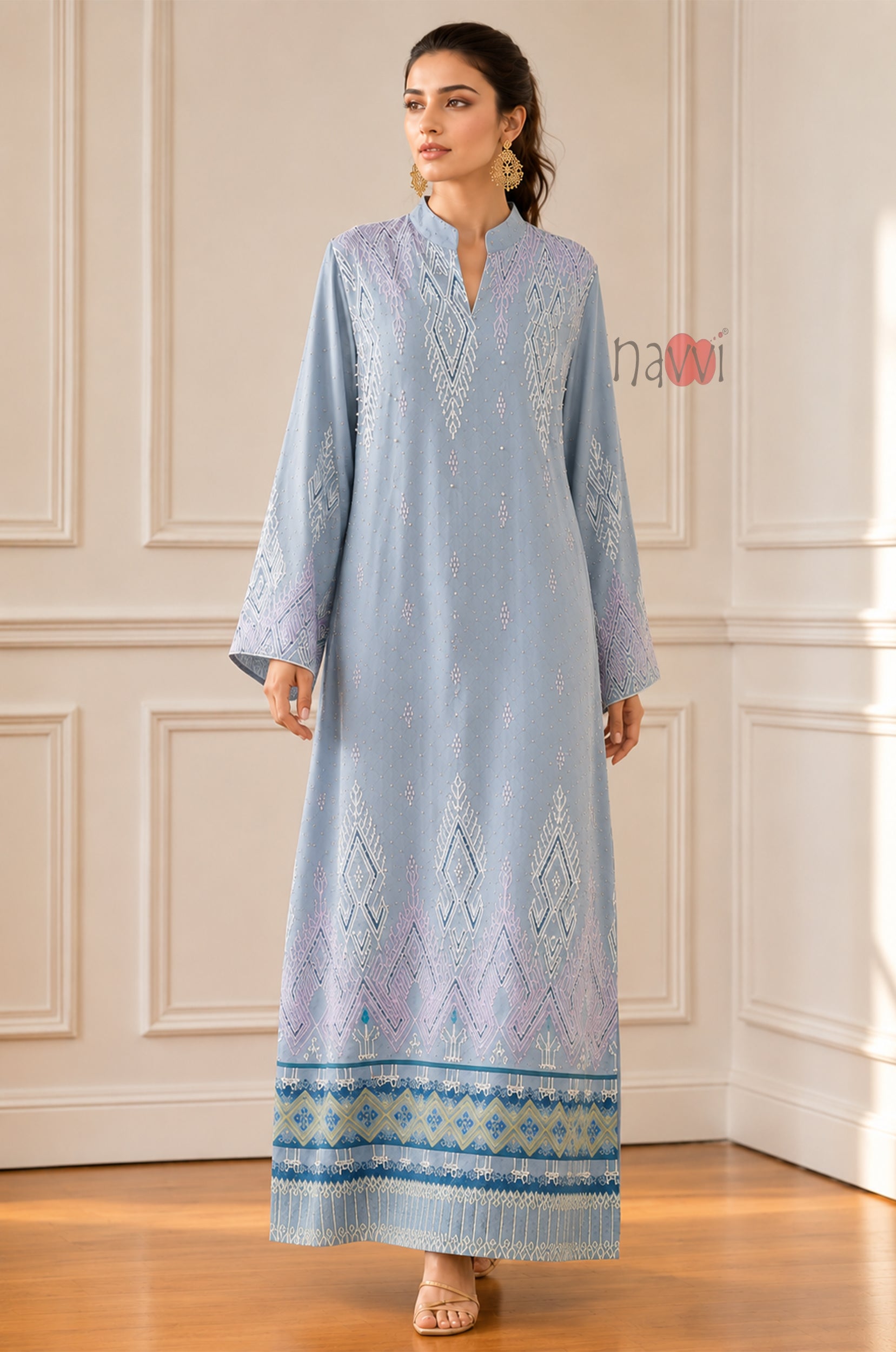 Celestial Elegance Kaftan Dress