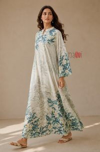 Botanical Bloom Kaftan Dress