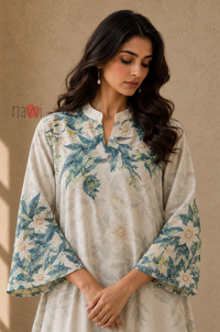 Botanical Bloom Kaftan Dress