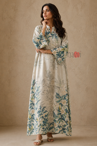 Botanical Bloom Kaftan Dress