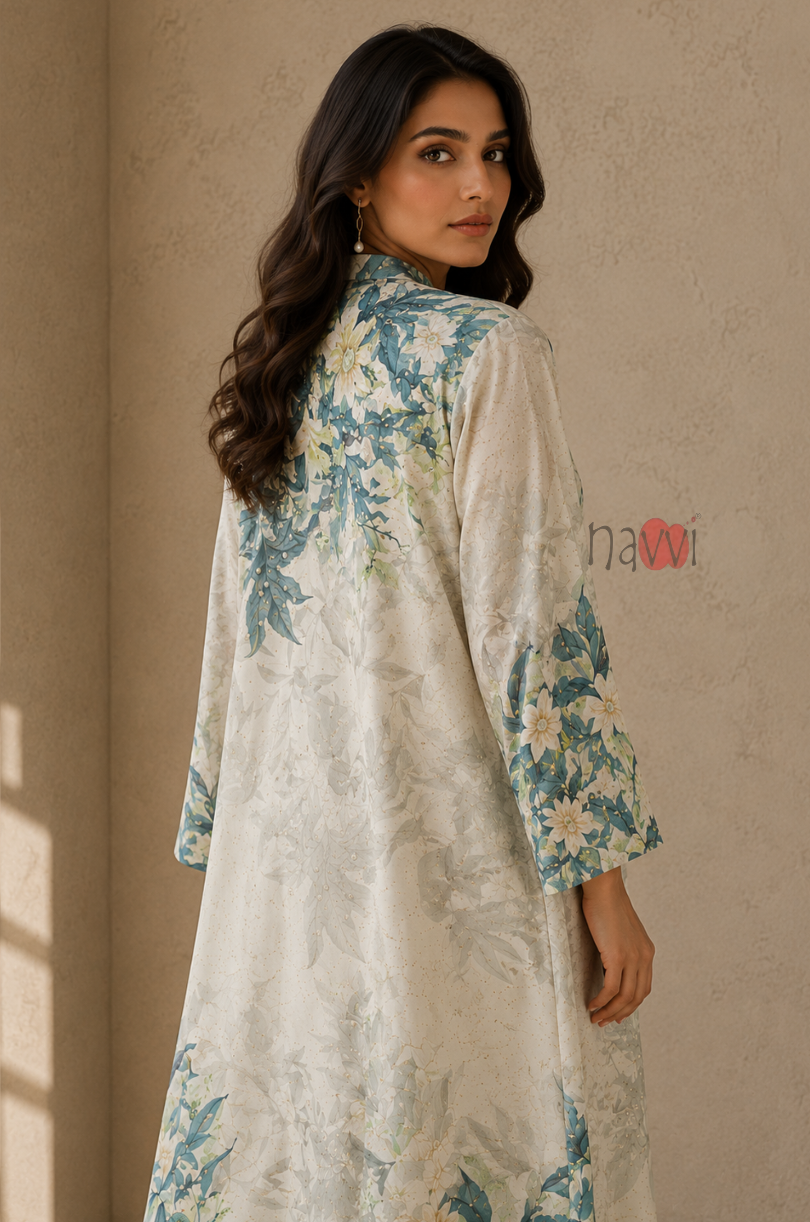 Botanical Bloom Kaftan Dress