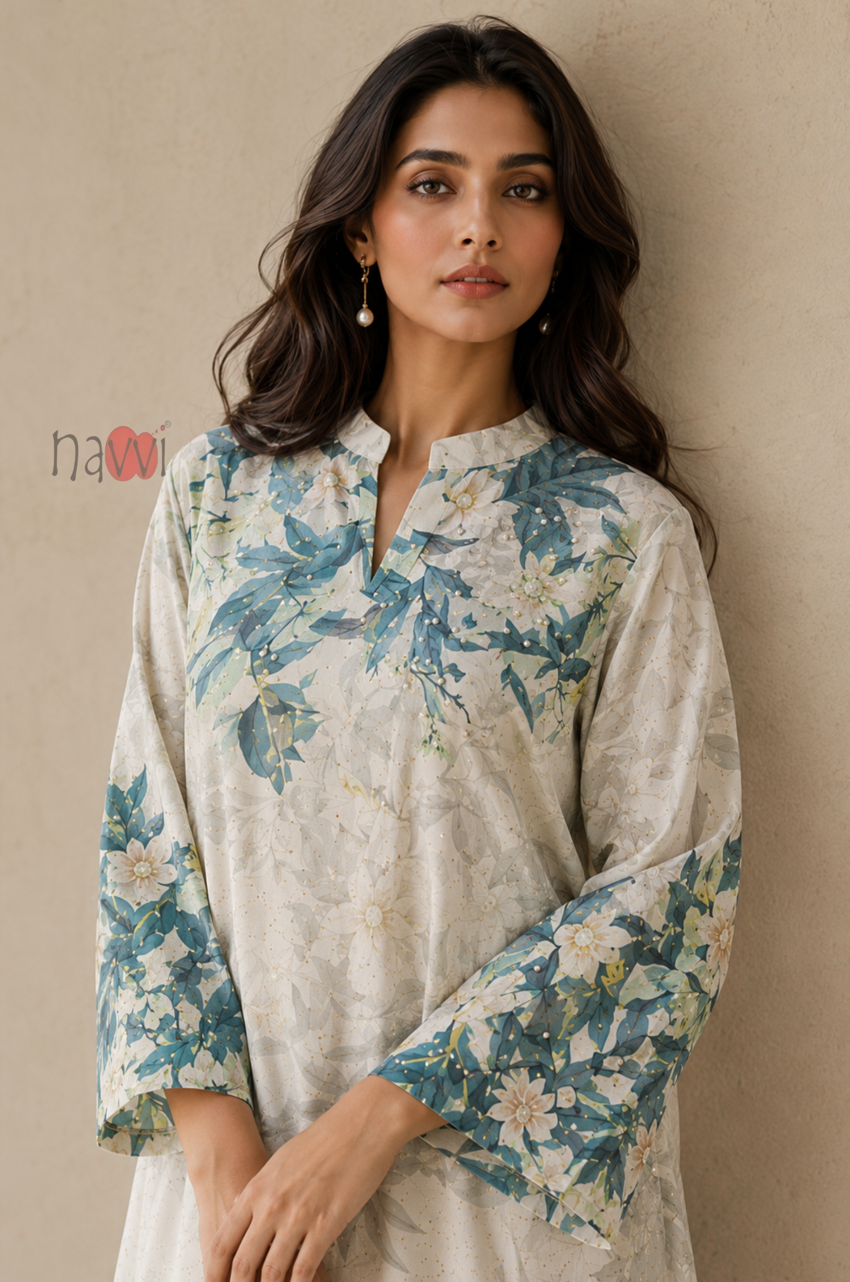 Botanical Bloom Kaftan Dress