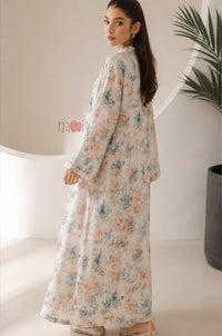 Pastel Blossom Garden Kaftan Dress