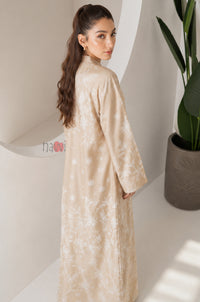 Sand Ivory Botanical Grace Kaftan Dress
