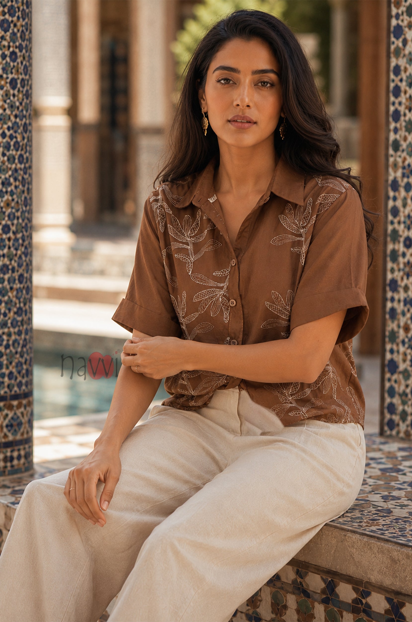 Contemporary Embroidered Shirt