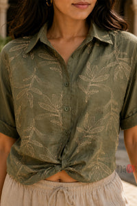Contemporary Embroidered Shirt