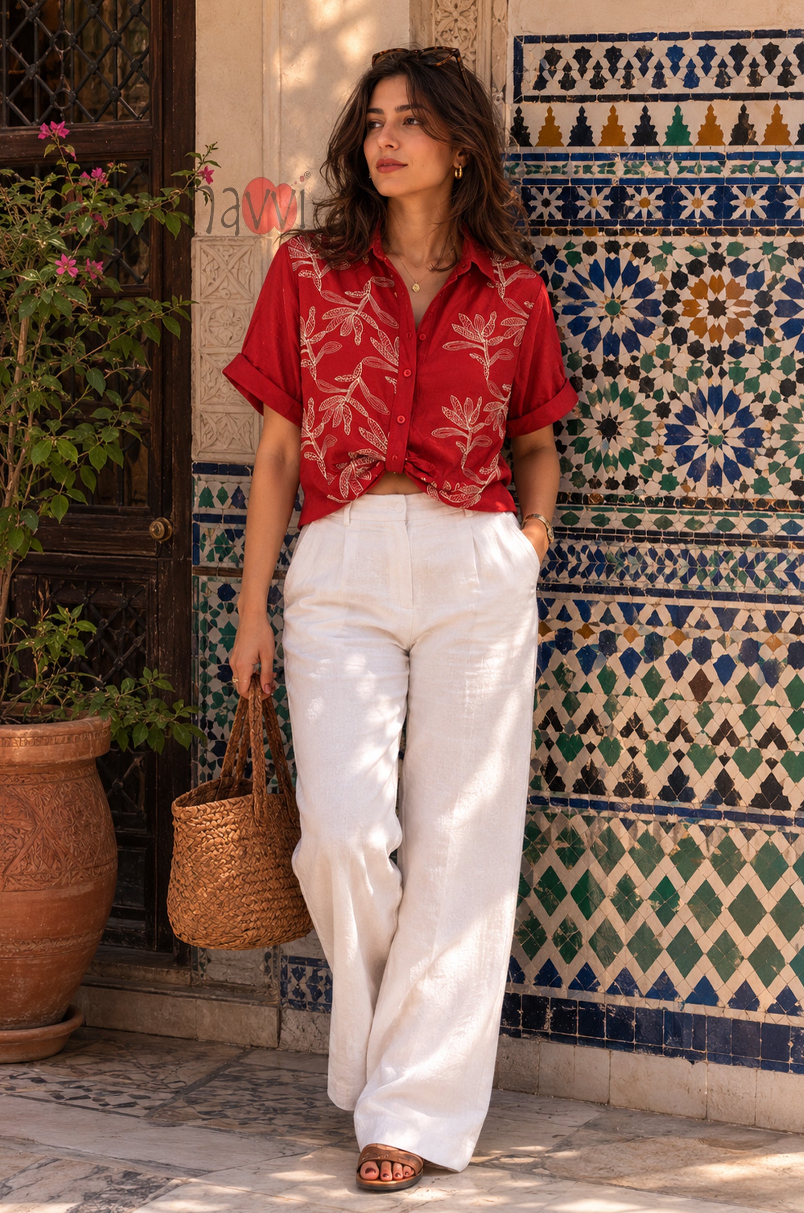 Contemporary Embroidered Shirt
