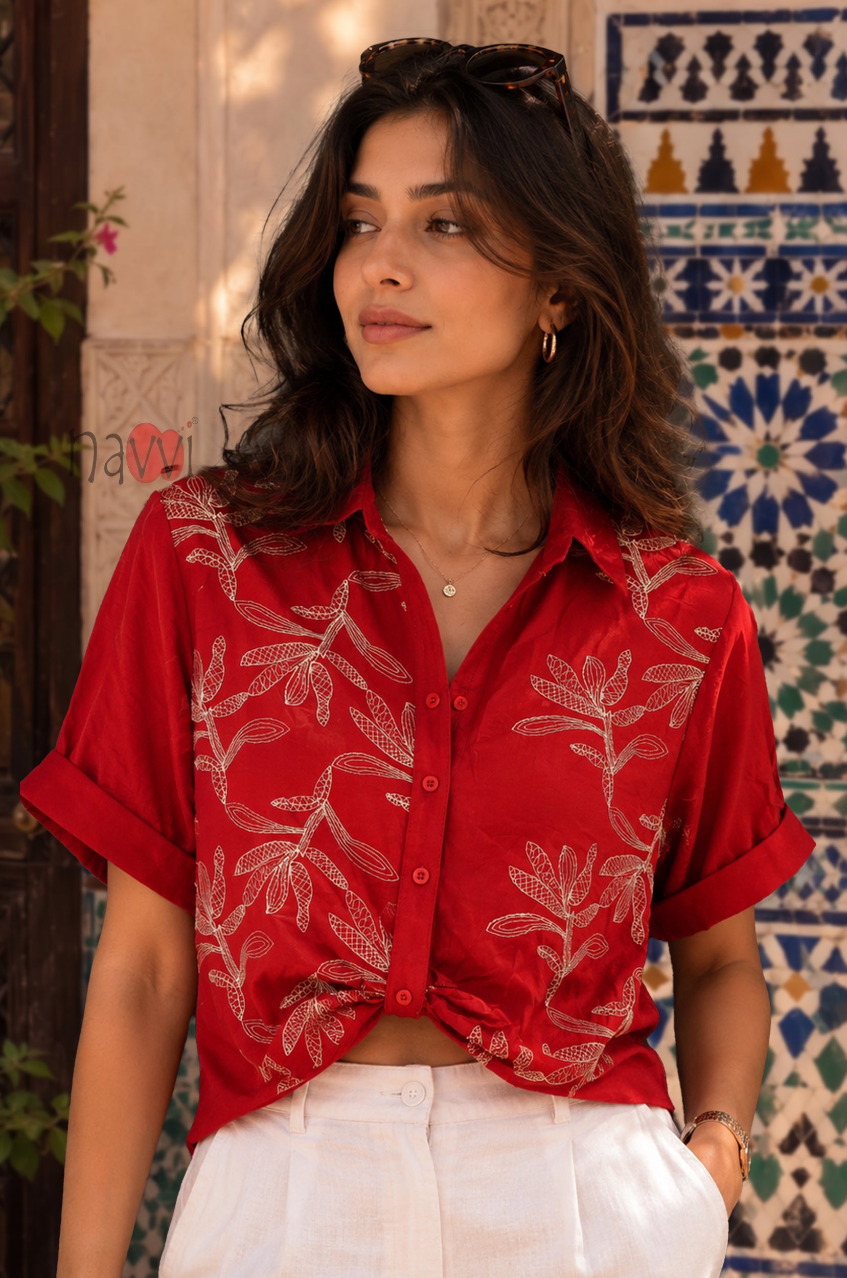 Contemporary Embroidered Shirt