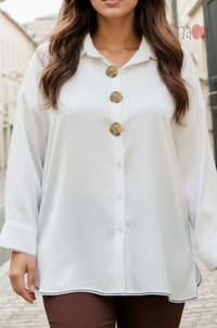 Satin Button Down Shirt