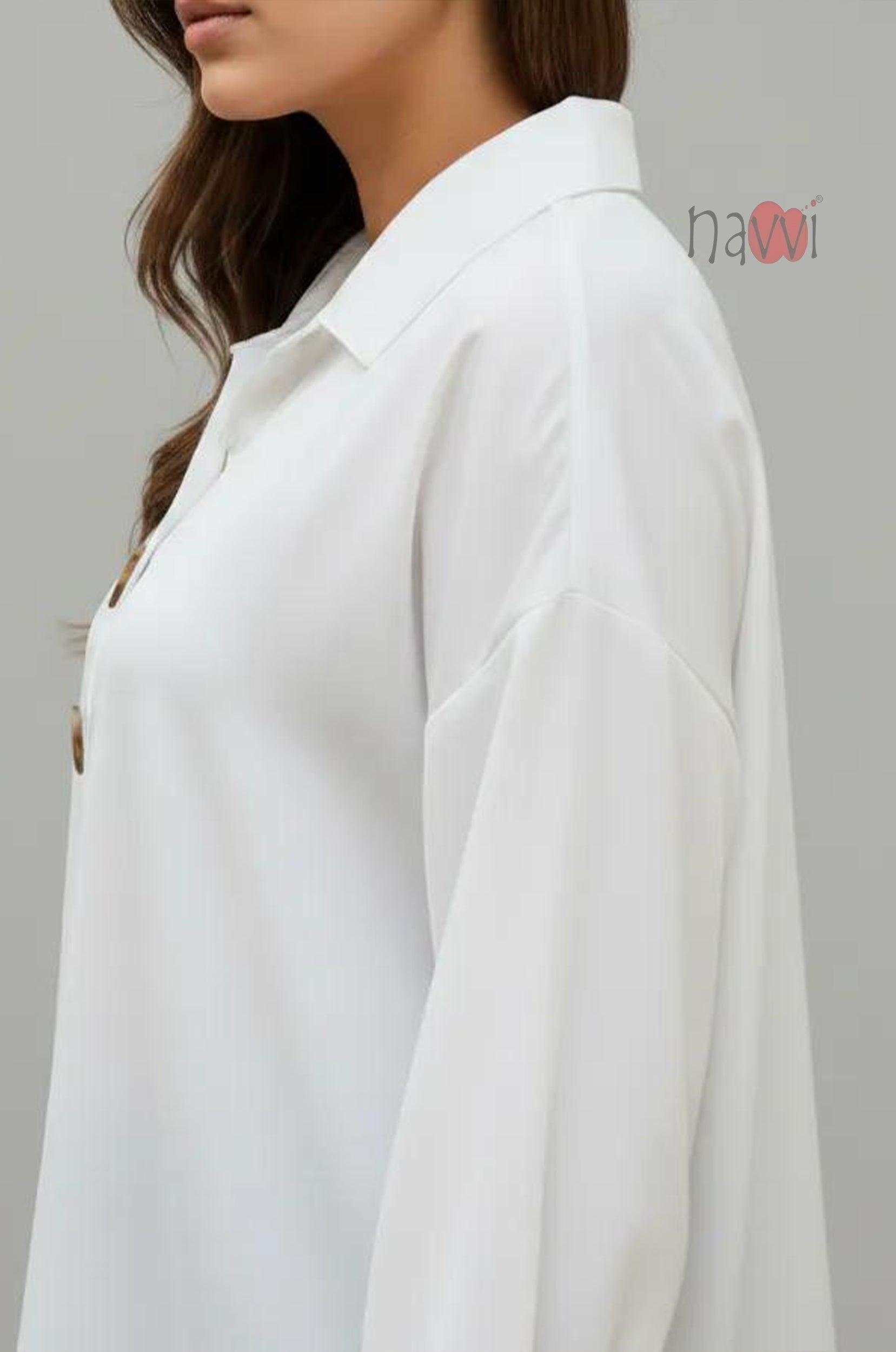 Satin Button Down Shirt