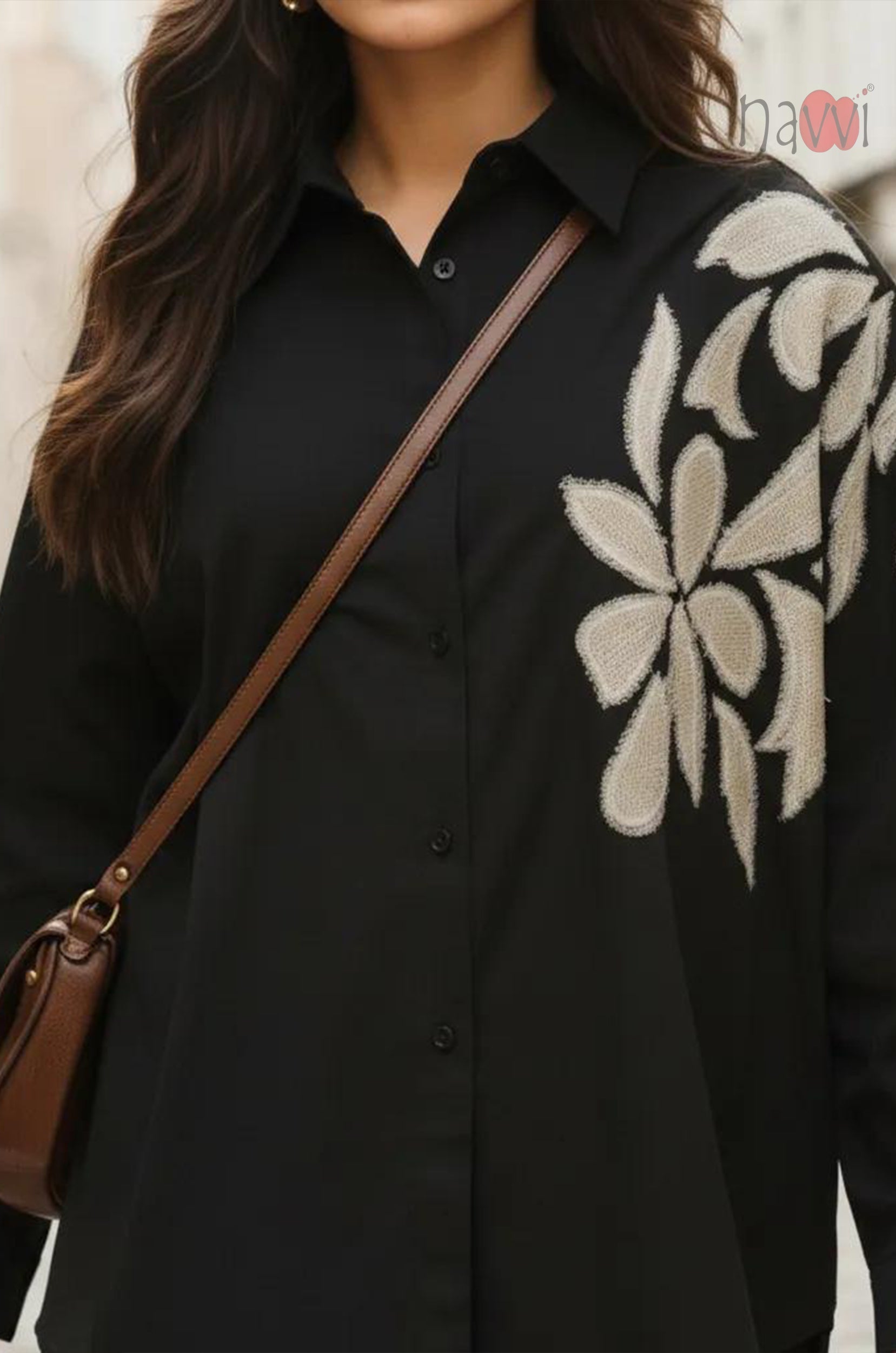 Botanical Embellished Shirt