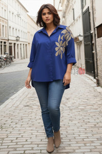 Botanical Embellished Shirt