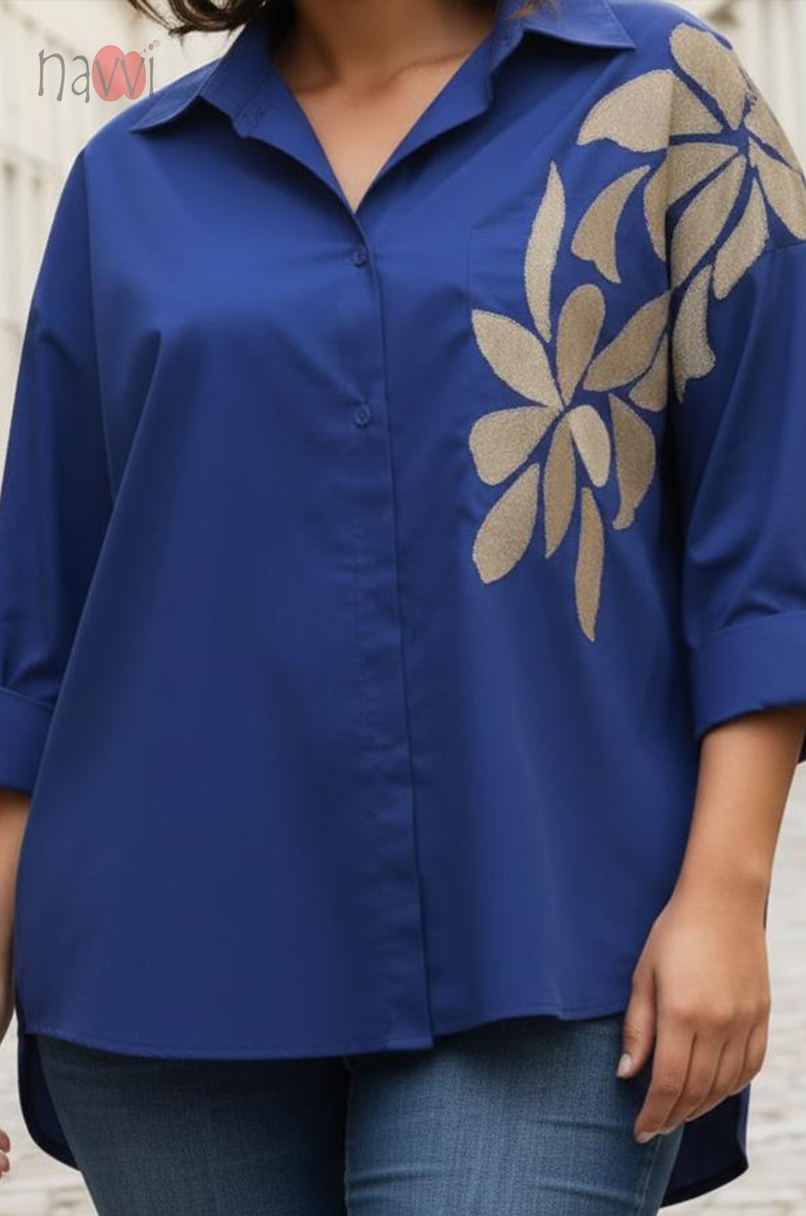 Botanical Embellished Shirt
