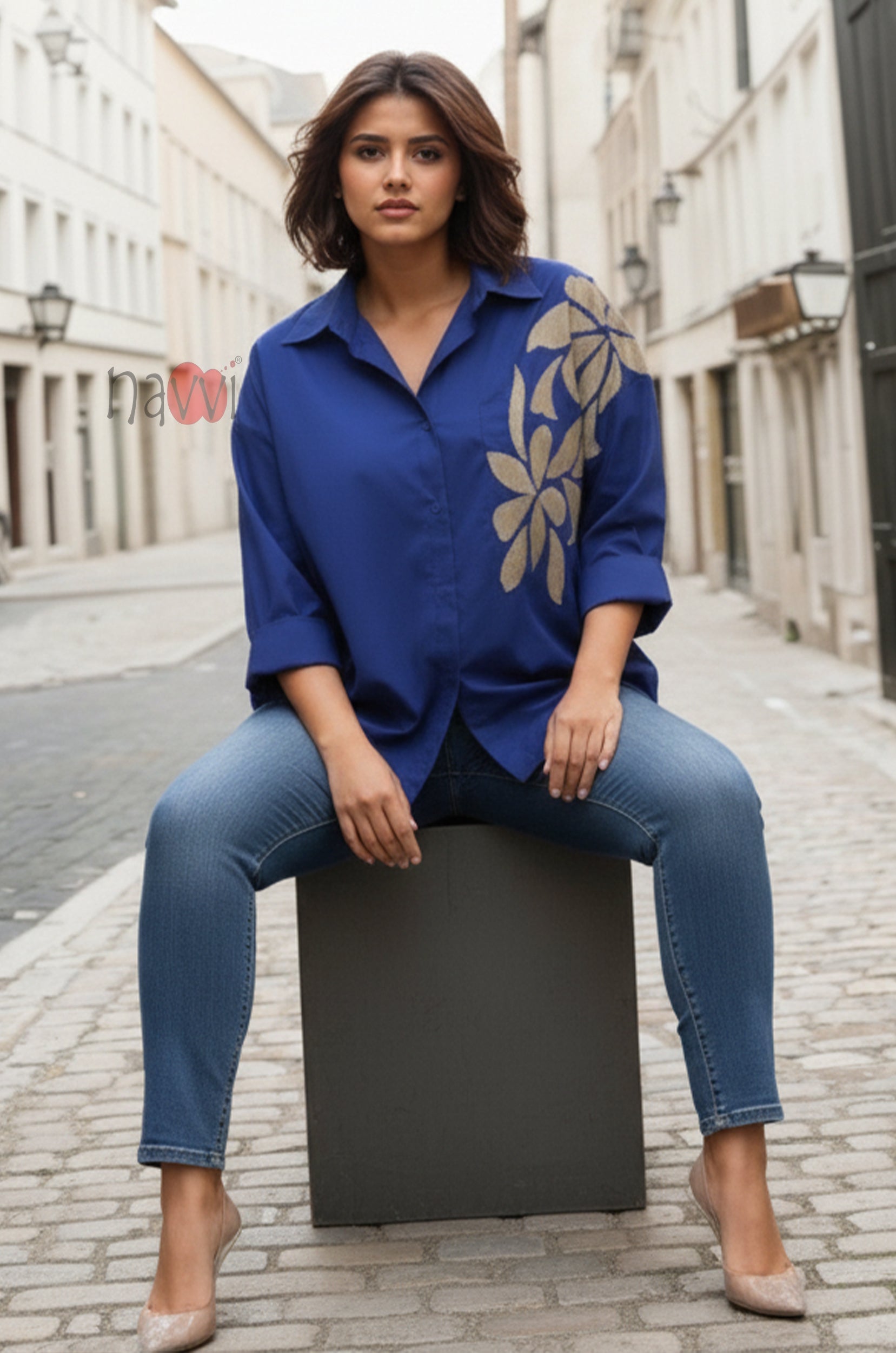 Botanical Embellished Shirt