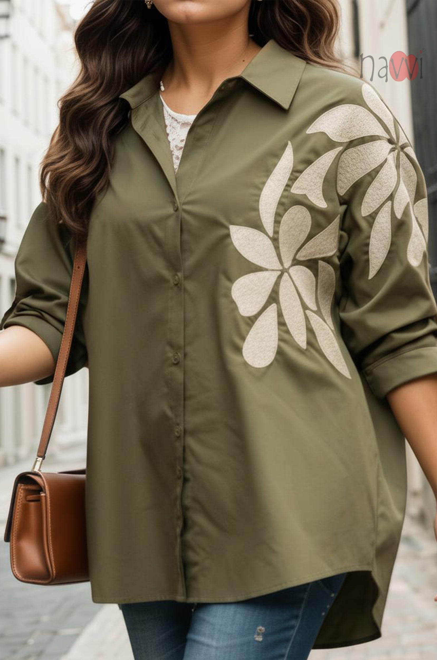 Botanical Embellished Shirt