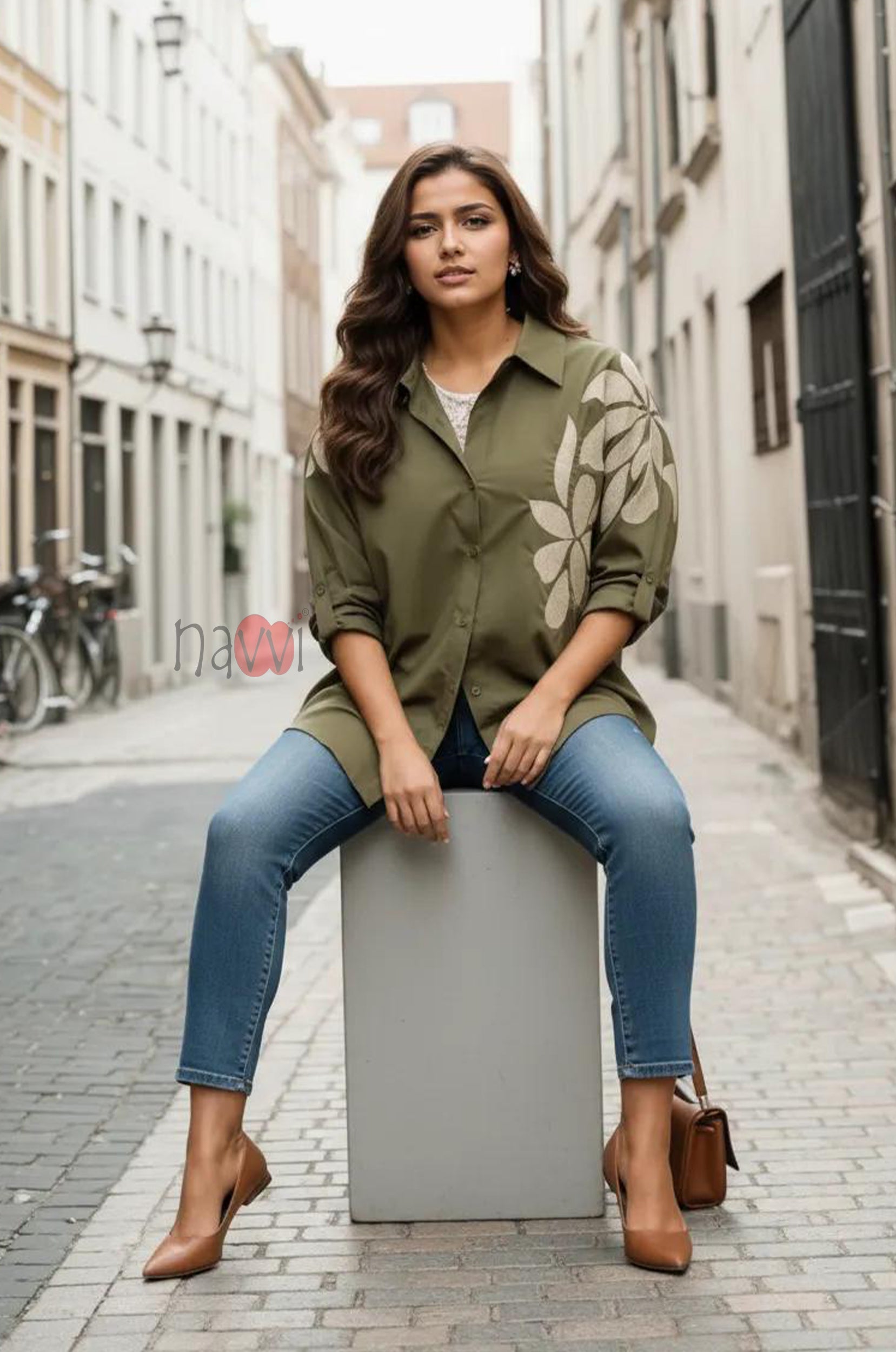 Botanical Embellished Shirt