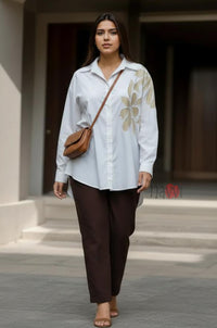 Botanical Embellished Shirt