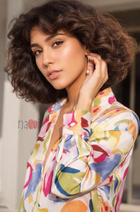 Aria Abstract Bloom Shirt