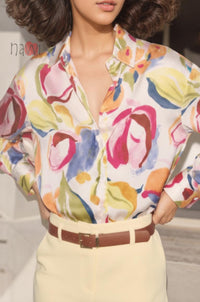 Aria Abstract Bloom Shirt