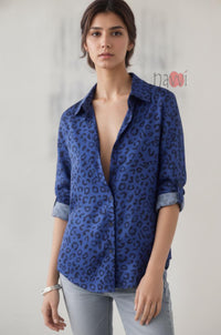 Leopard Print Button Down Shirt