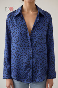 Leopard Print Button Down Shirt