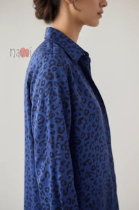 Leopard Print Button Down Shirt
