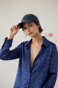 Leopard Print Button Down Shirt