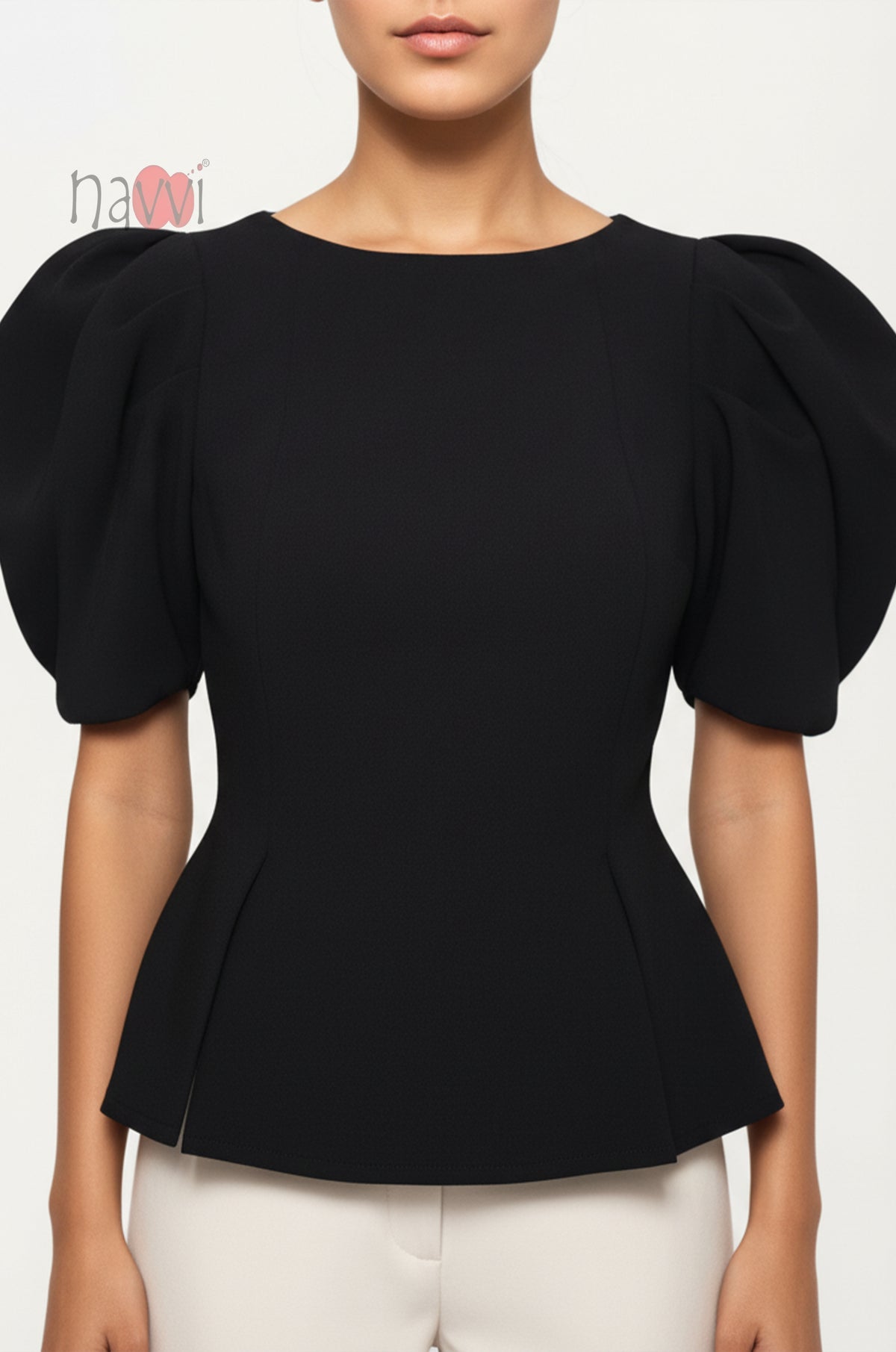Noir Sculpt Top