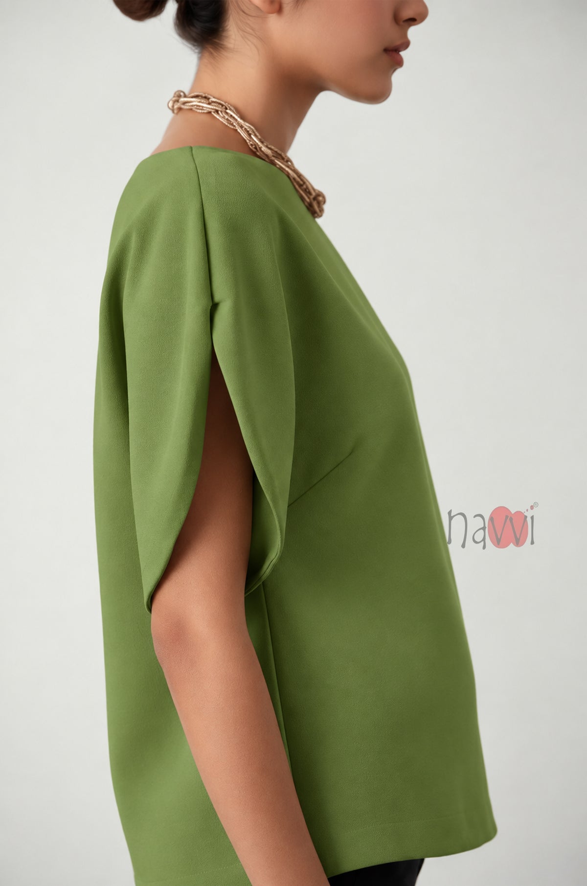 Olive Sculpt Blouse