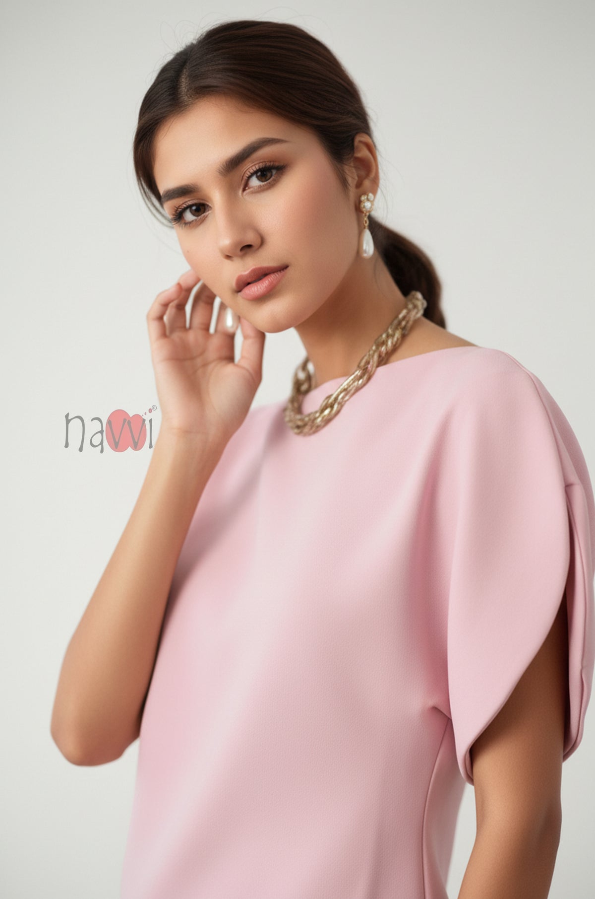 Rosewood Batwing Top