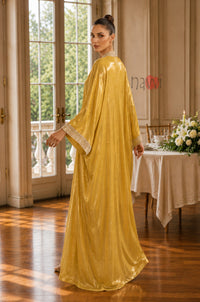 Elegant Crystal Kaftan Dress