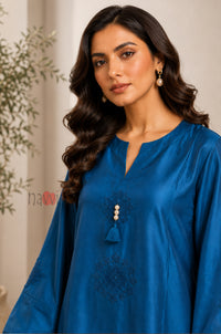 Azure Grace Embroidered Suit Set