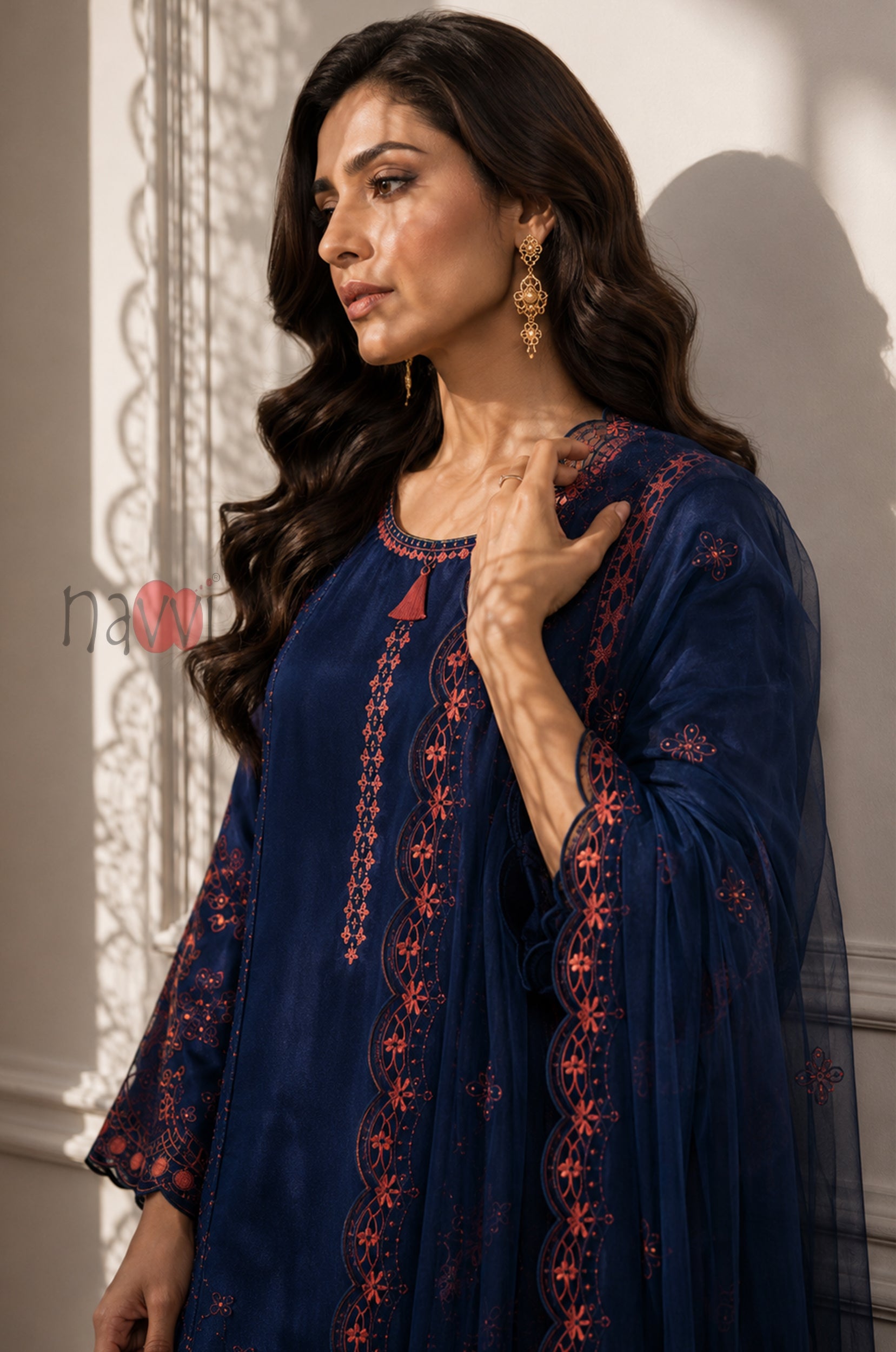 Royal Heritage Embroidered Suit Set