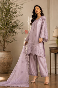 Orchid Elegance Embroidered Suit Set