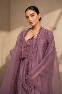 Mauve Grace Embroidered Suit Set