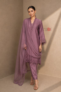 Mauve Grace Embroidered Suit Set