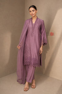 Mauve Grace Embroidered Suit Set