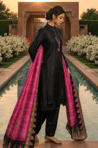 Noir Embroidered Set With Dupatta