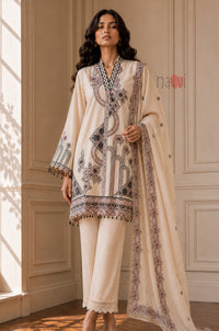 Regal Floral Embroidered Suit Set