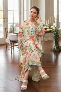 Ivory Floral Long Dress
