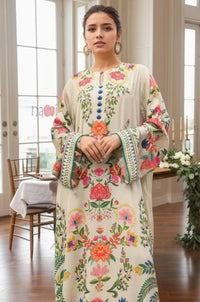Ivory Floral Long Dress