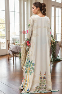 Ivory Floral Long Dress