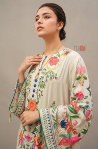 Ivory Floral Long Dress