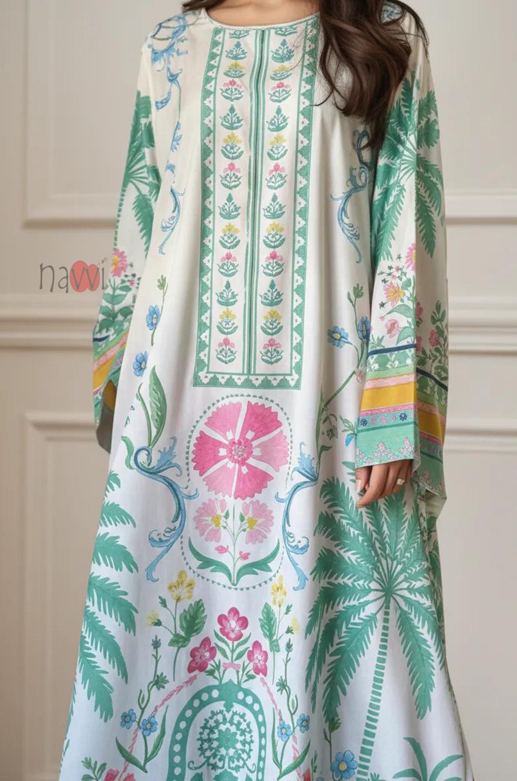 Tropical Bloom Printed Dress