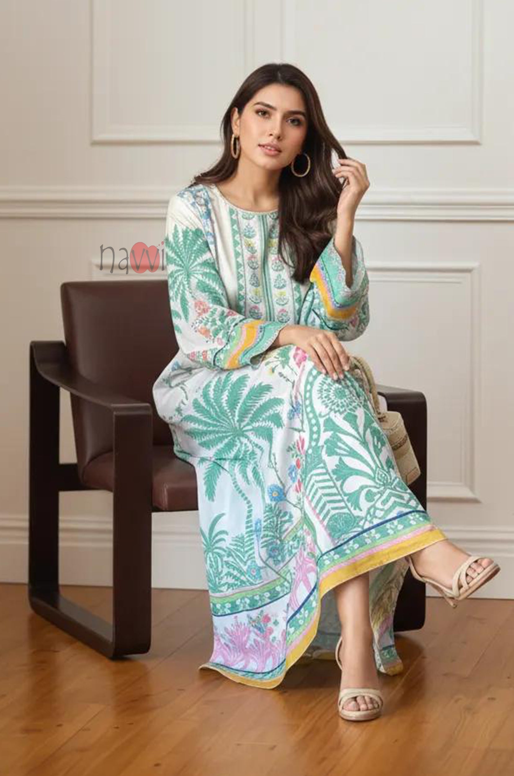 Tropical Bloom Printed Dress