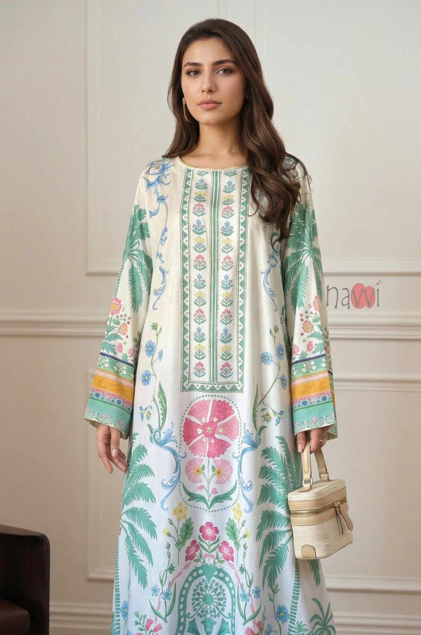 Tropical Bloom Printed Dress