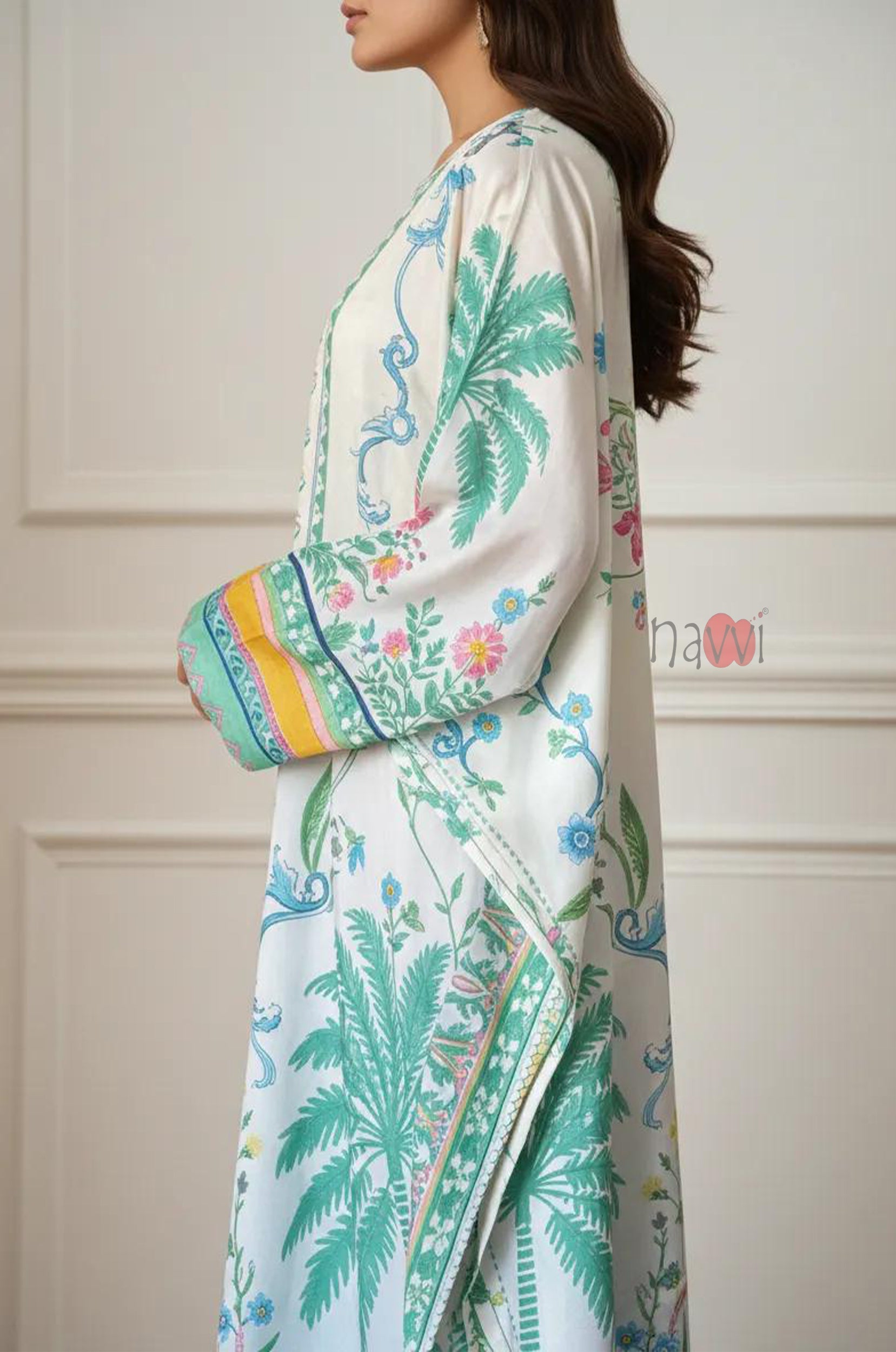 Tropical Bloom Printed Dress