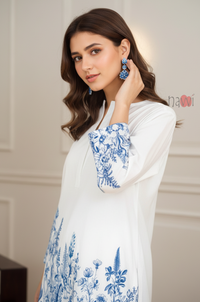 Classic Floral Charm Kurta Pant Set